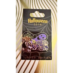 Disney 2016 Mickey’s Not-So-Scary Halloween Party GHOST LOGO Pin MNSSHP NEW